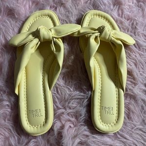 Yellow sandals